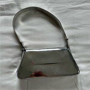 Silver Shoulder Bag